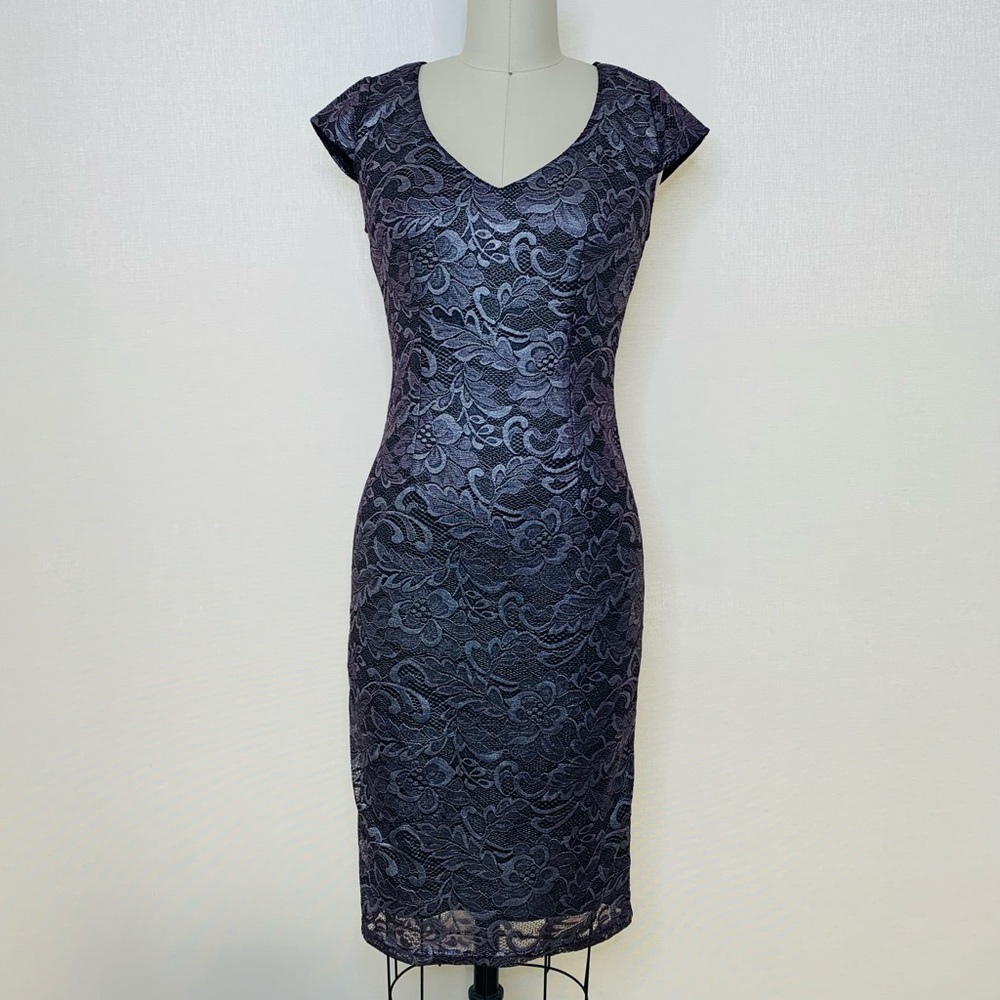 VfEmage Lace V-Neck Dress
